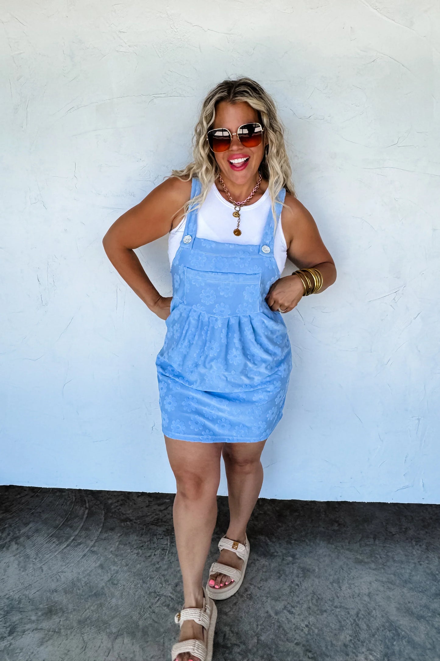 PREORDER: Sunshine & Daisies Overall Dress