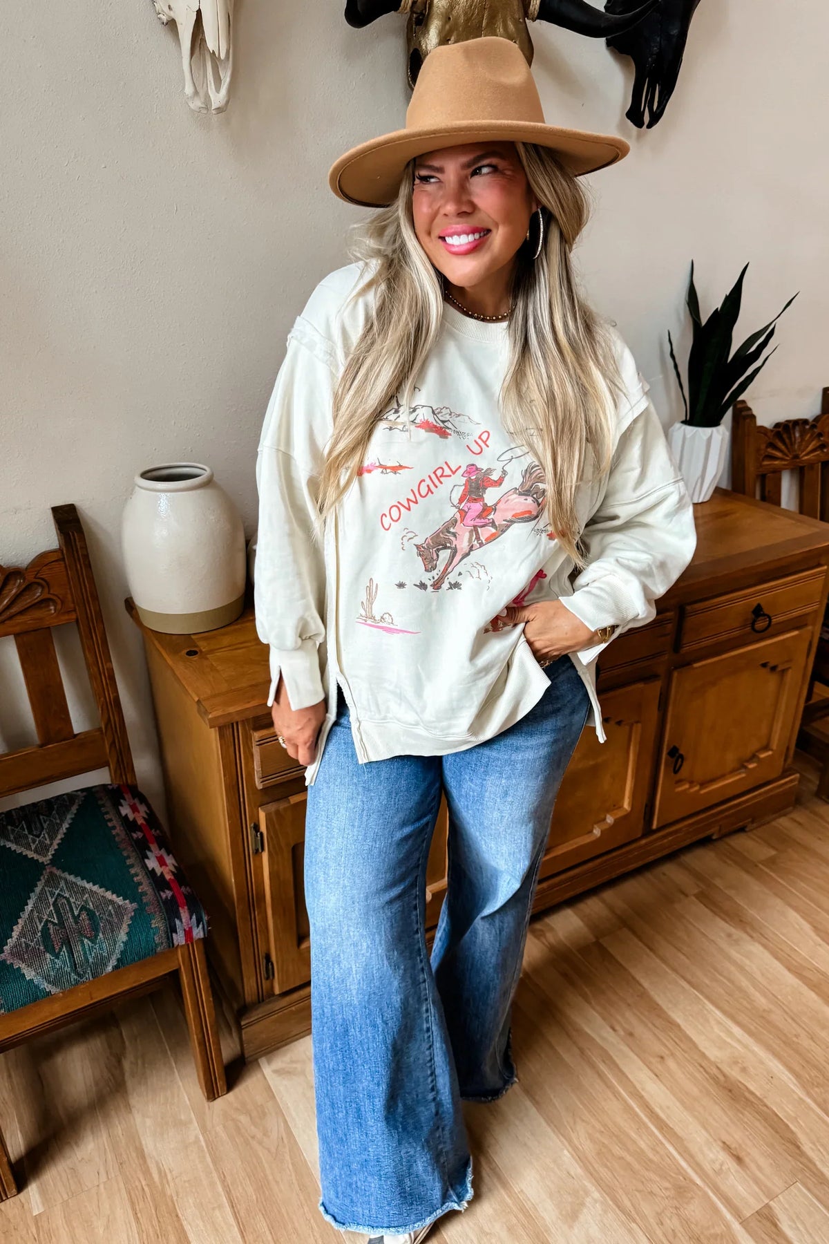 PREORDER: Ranch Girl Classic Crew Pullover