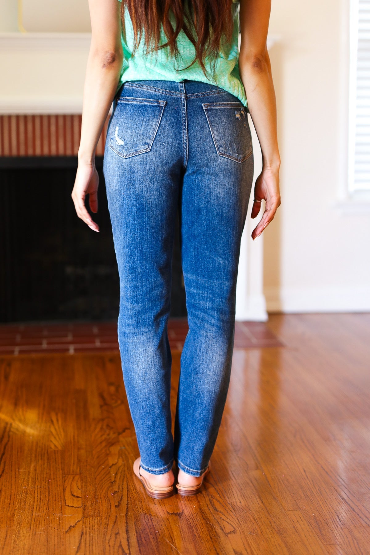 Judy Blue Everyday Dark Denim Slim Fit High Rise Jeans