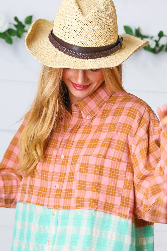 Ivory Straw Braided Belt Strap Fashion Hat