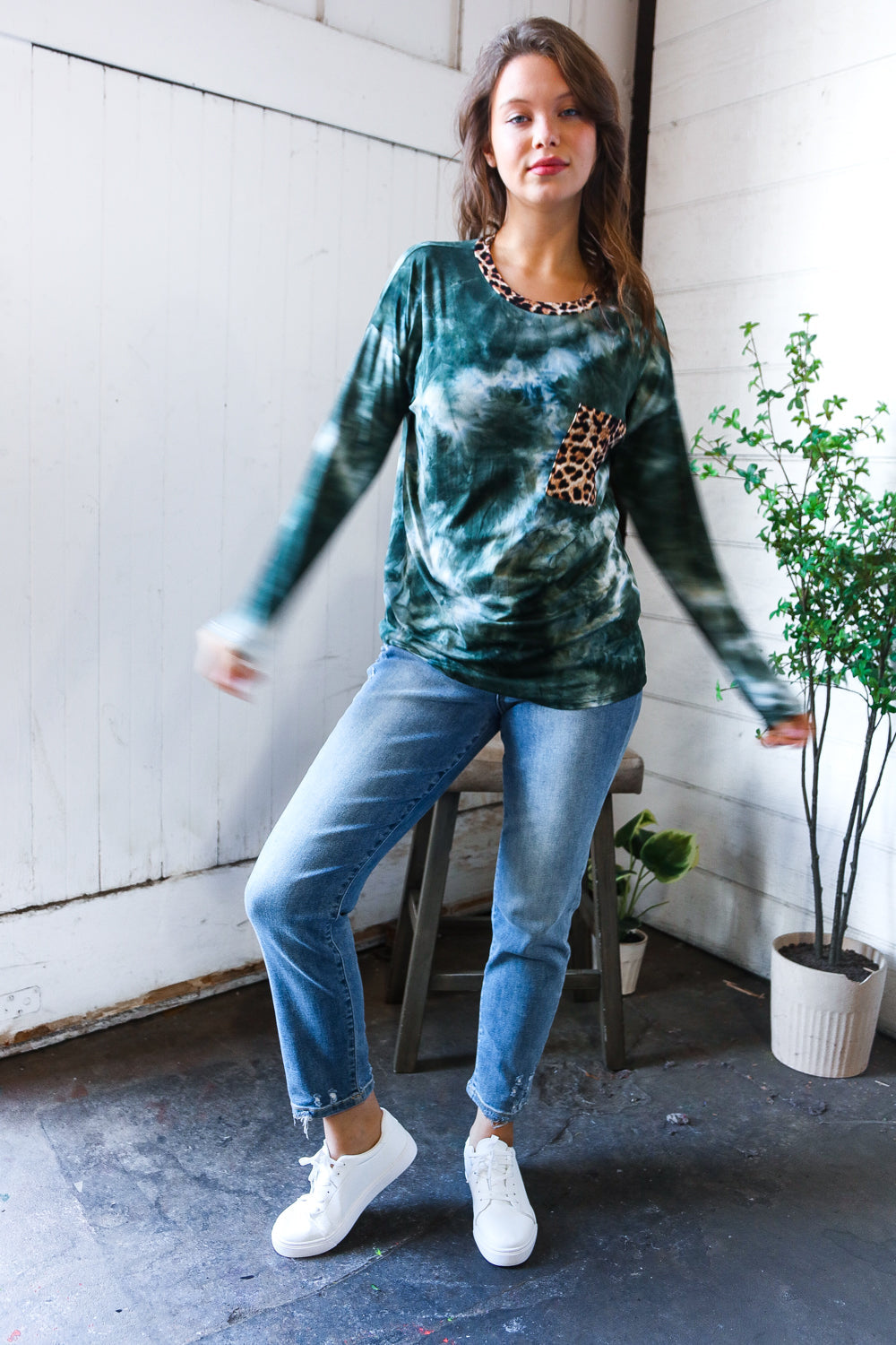 On the Hunt for Love Tie Dye Long Sleeve