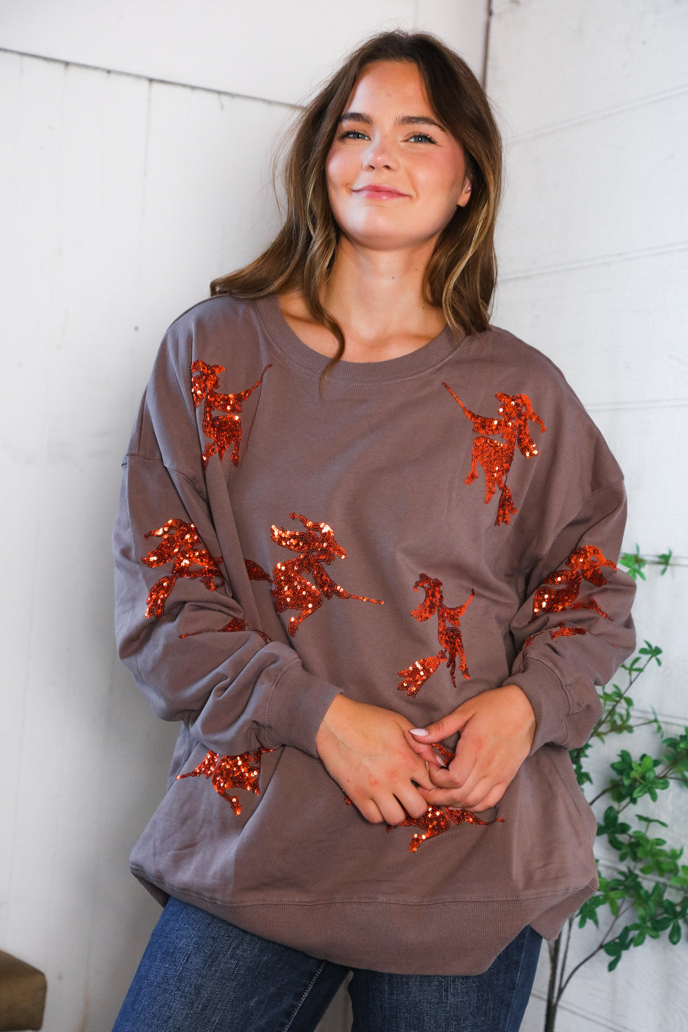 Sequins and Spells Spooky Pullover