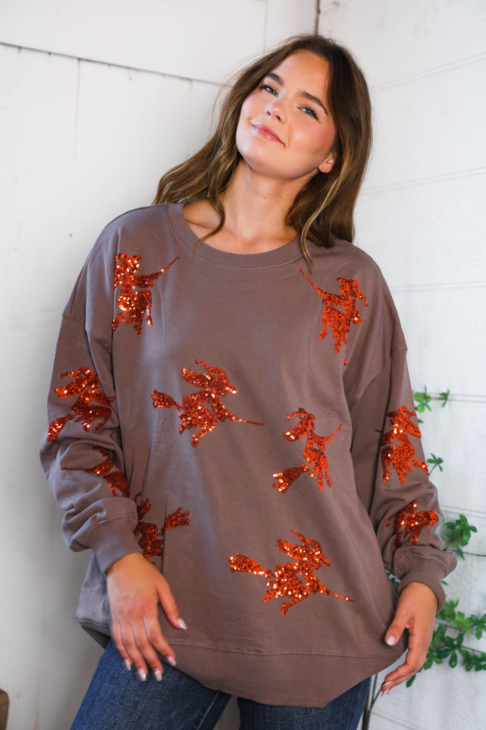 Sequins and Spells Spooky Pullover