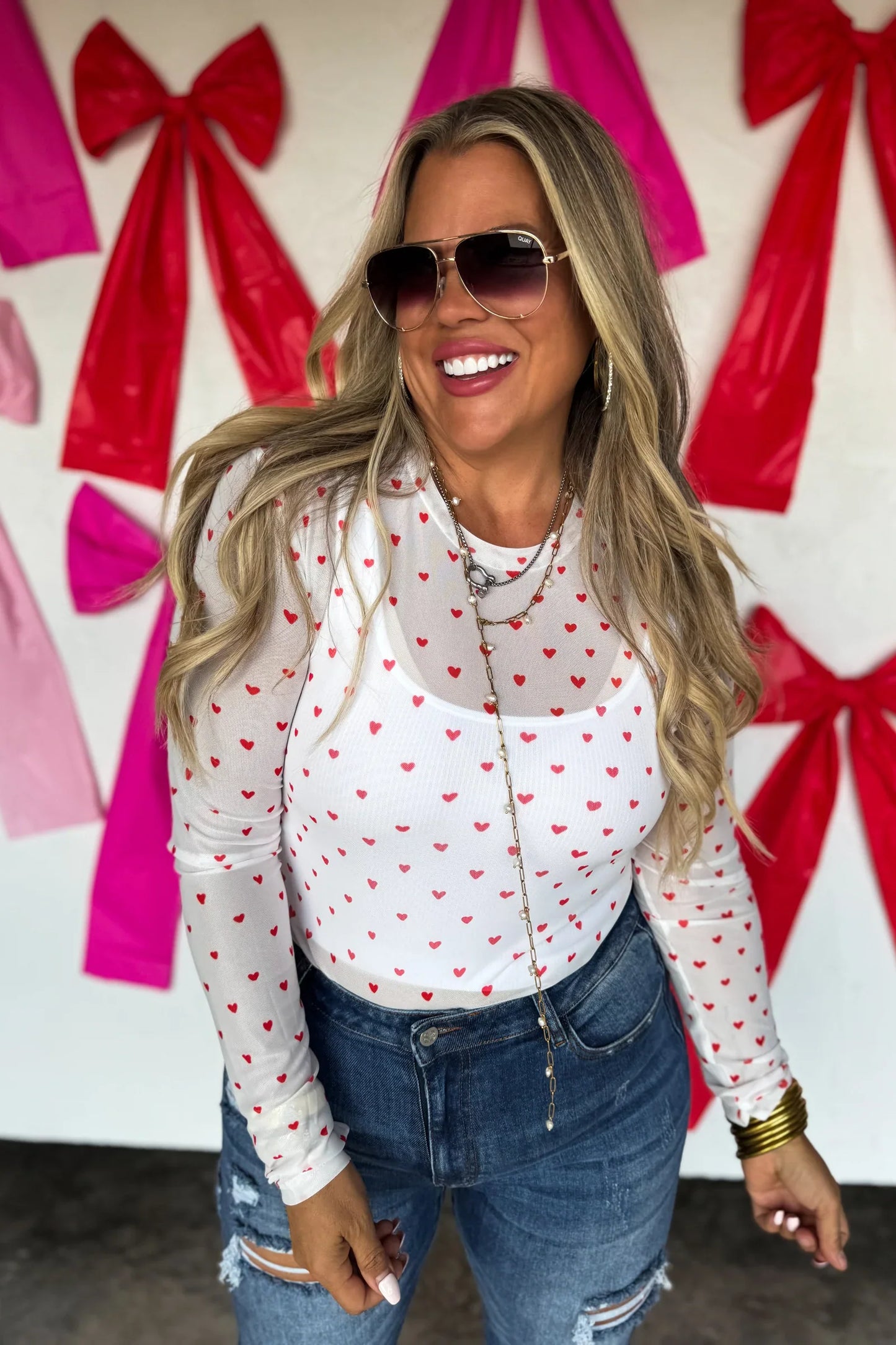 PREORDER: Valentines Dress It Up Mesh Tops