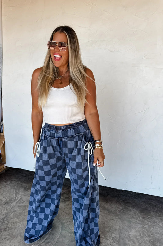 PREORDER: Go with the Flow Checker Pants