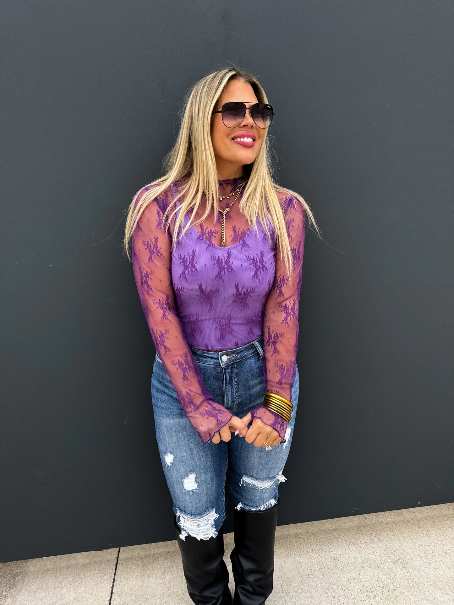 Valentine Roxy Lace Top in Five Colors