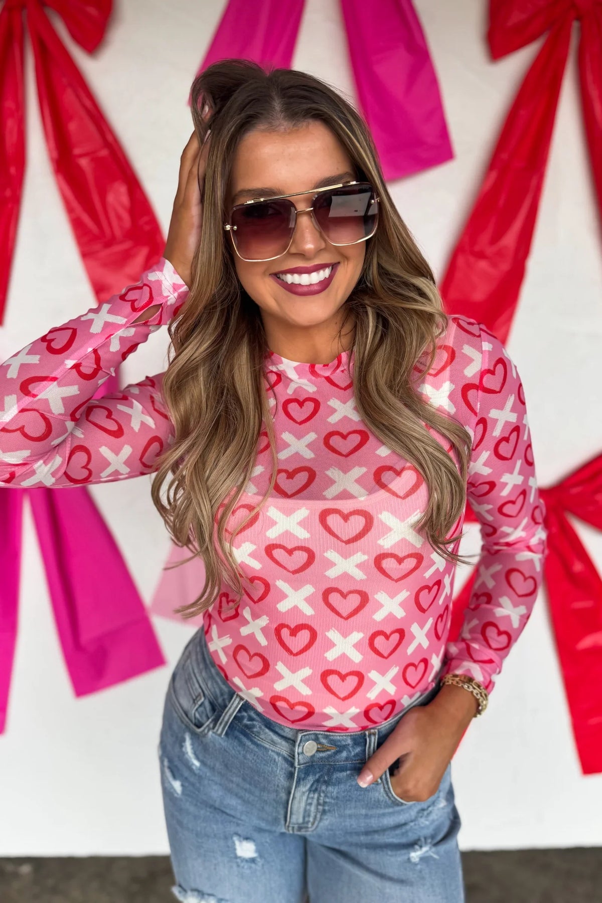 PREORDER: Valentines Dress It Up Mesh Tops
