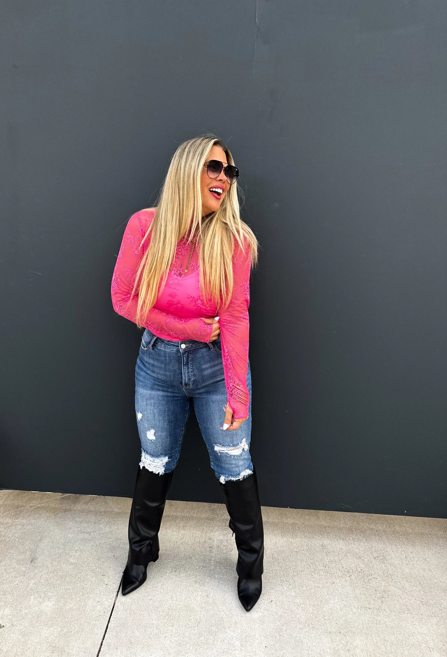 Valentine Roxy Lace Top in Five Colors