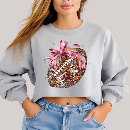 Disco Football in Grey Sweatshirt