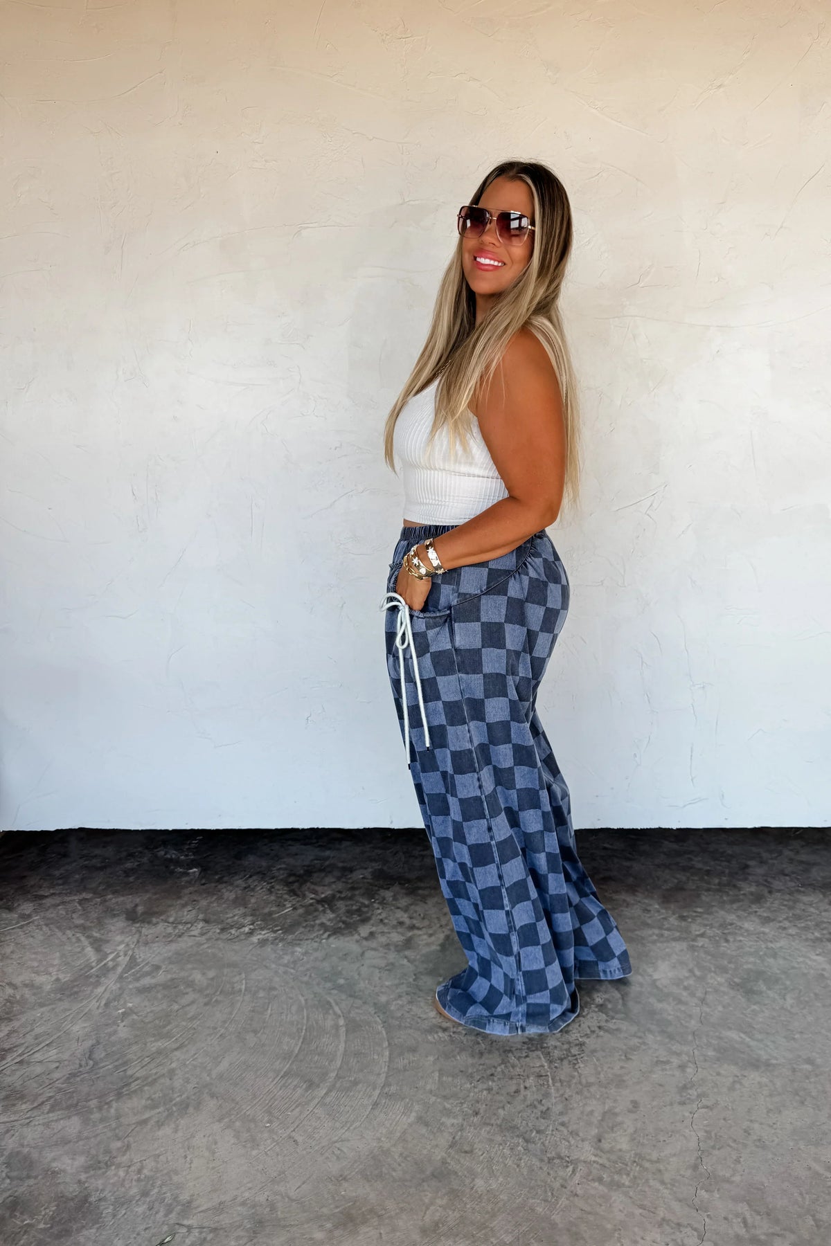 PREORDER: Go with the Flow Checker Pants