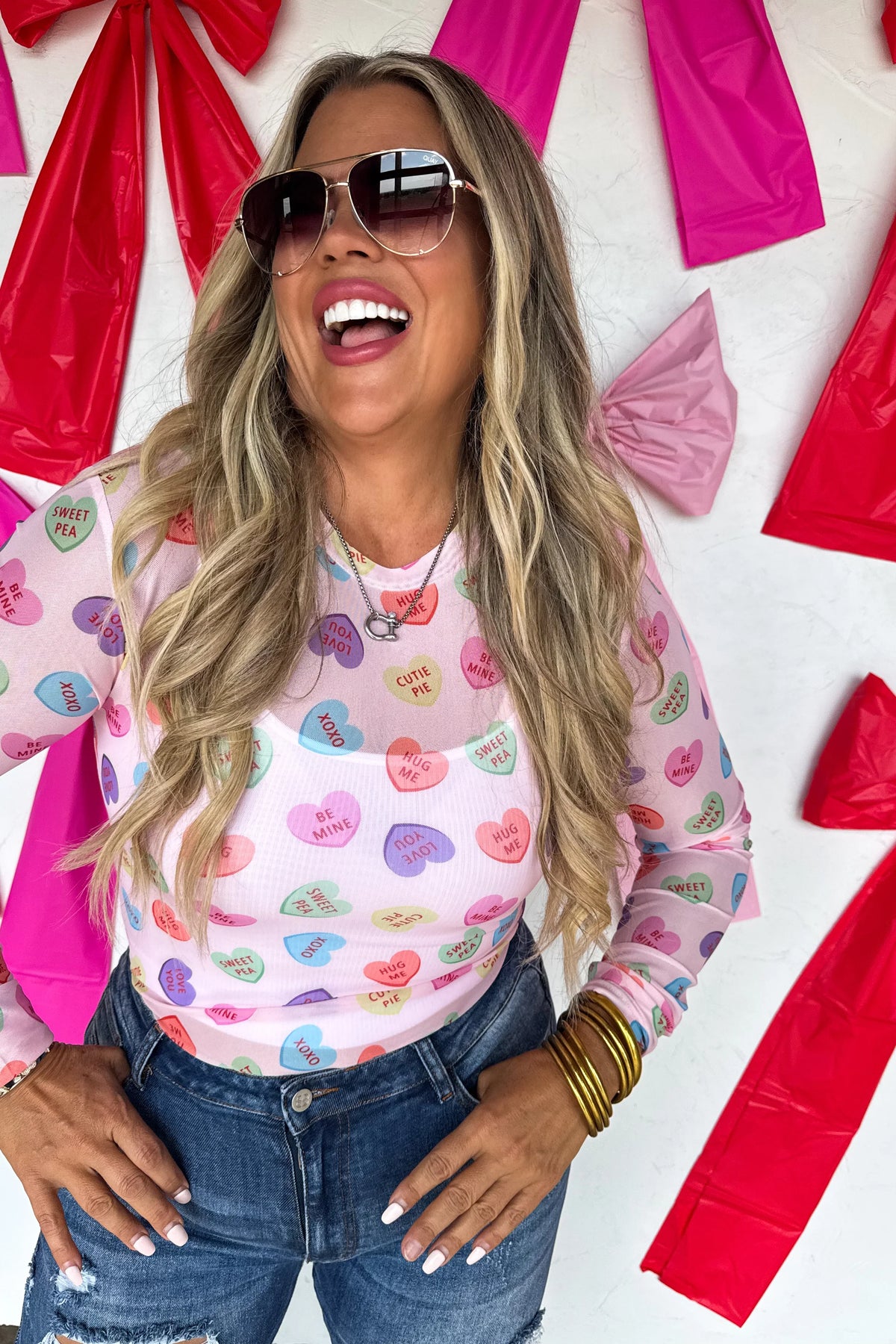PREORDER: Valentines Dress It Up Mesh Tops