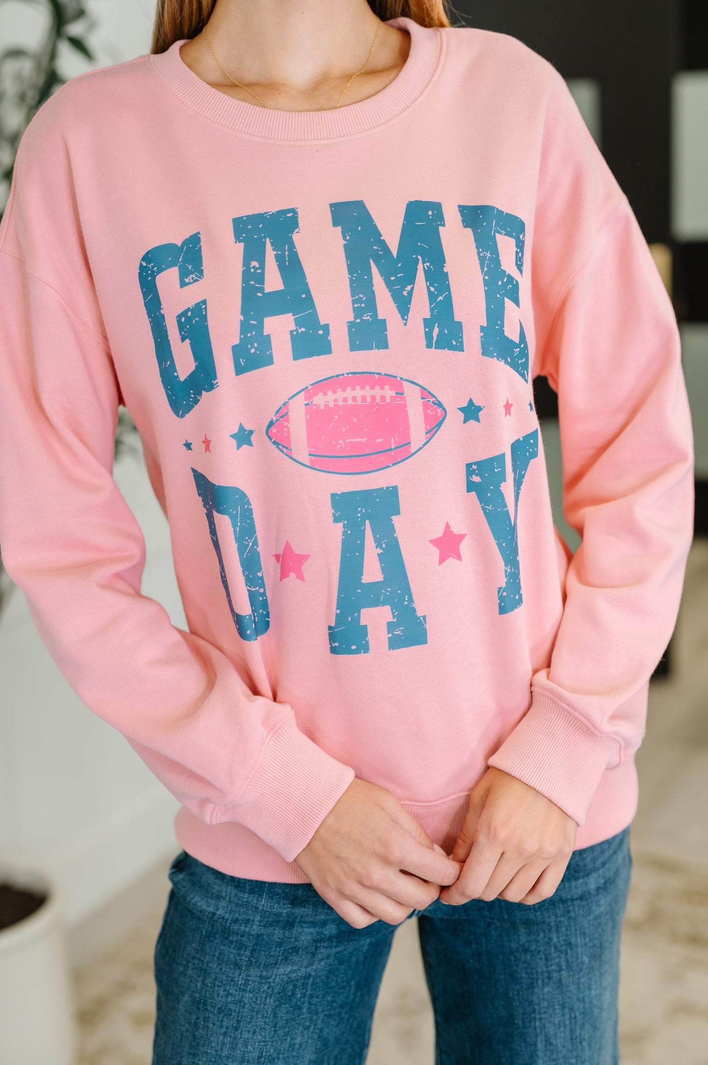 PREORDER: Game Day Graphic Drop Shoulder Sweatshirt