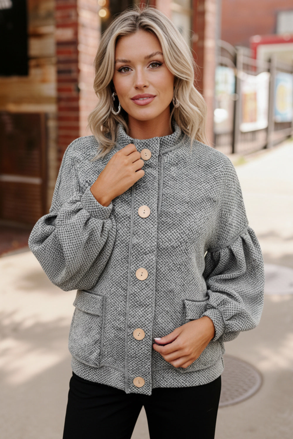At the Mountain Lodge Button Jacket