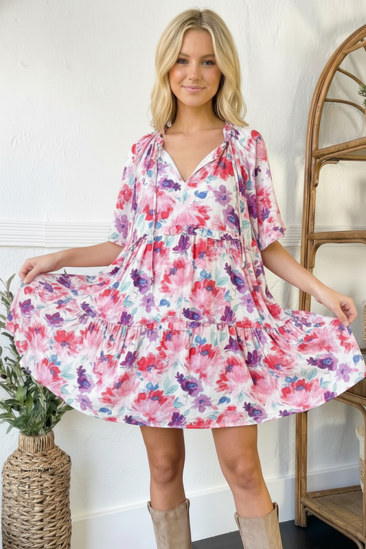 Petal Parade Tiered Dress