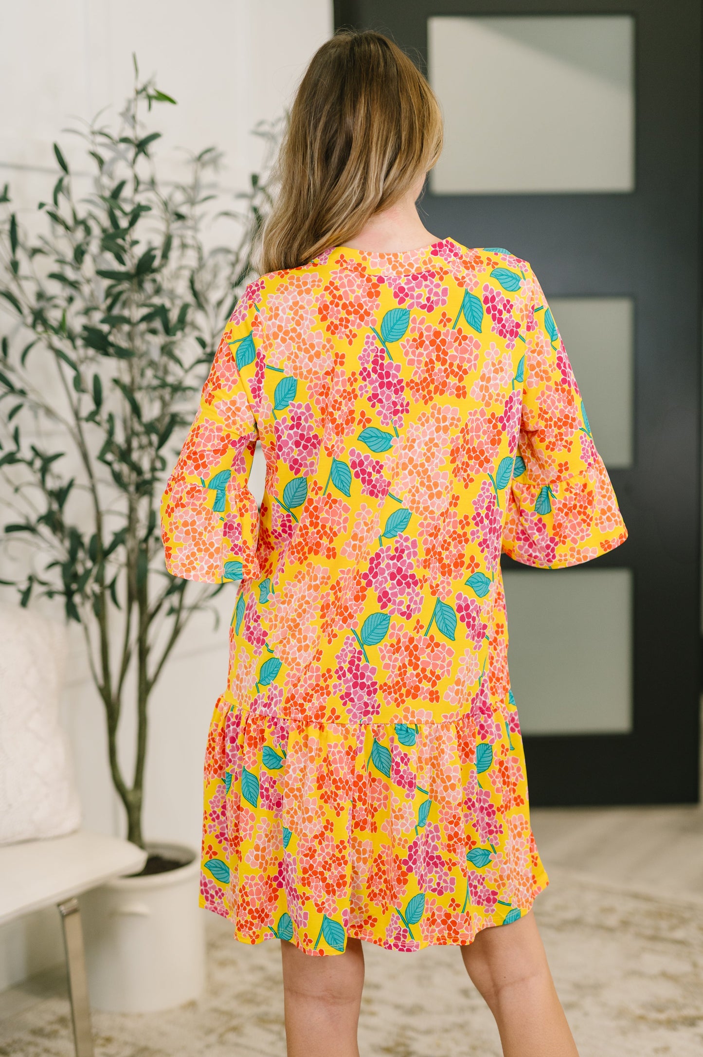 Lizzy Sunday Dress in Leaf Multi Floral- 3/3/2026 NEW