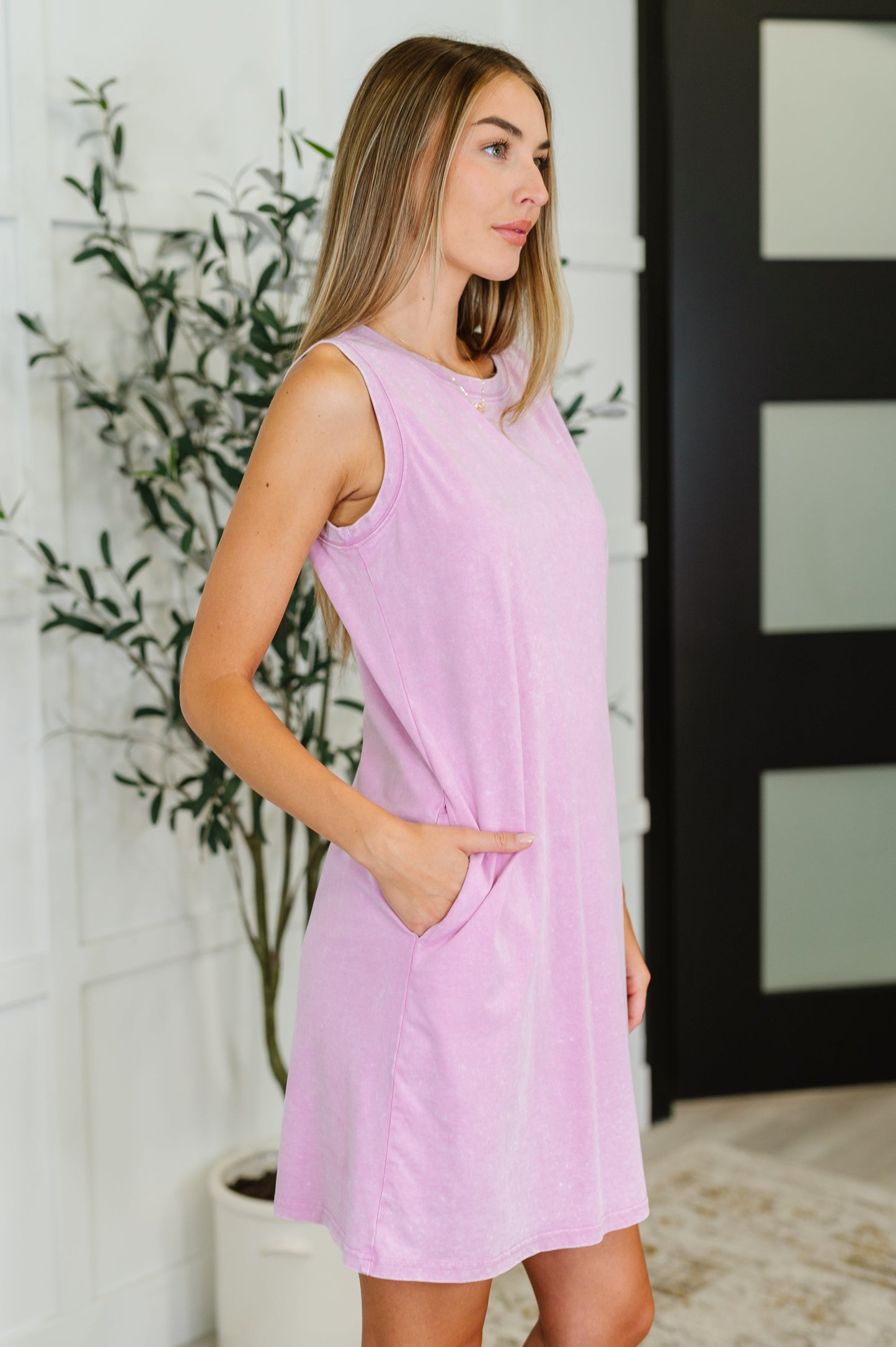 PREORDER: Mineral Wash Relaxed Tank Dress in Three Colors