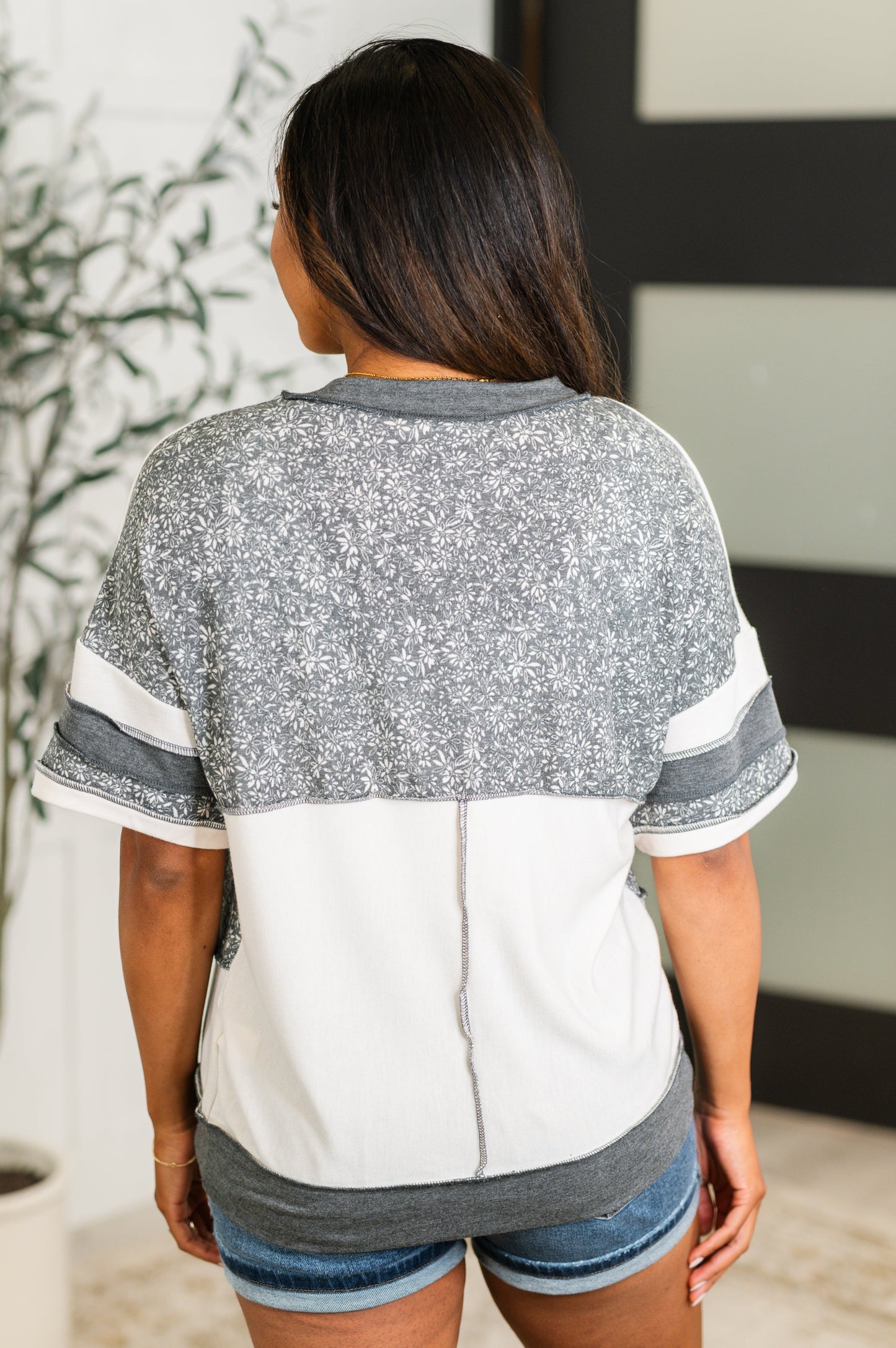 Patch Me If You Can Drop Shoulder Top