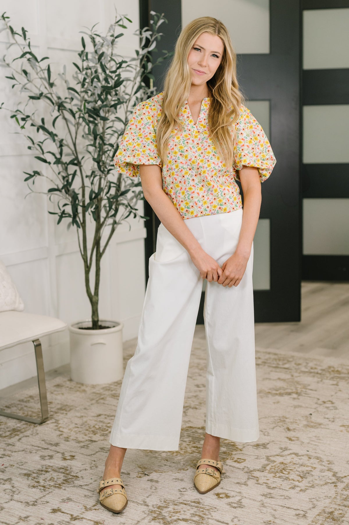 Seven Days a Week Balloon Sleeve Blouse