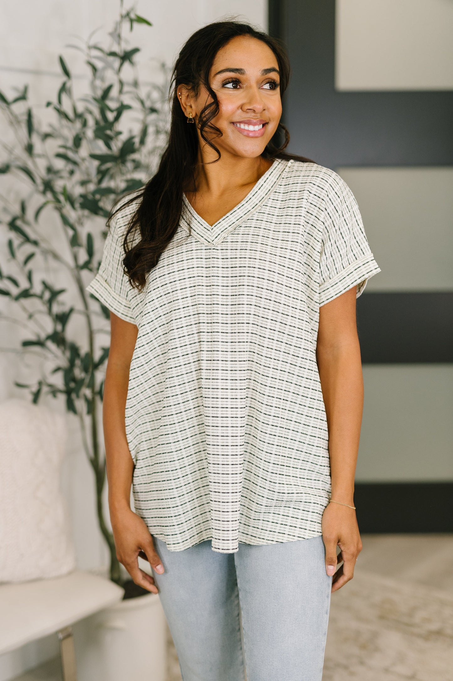 You Just Get It V-Neck Top